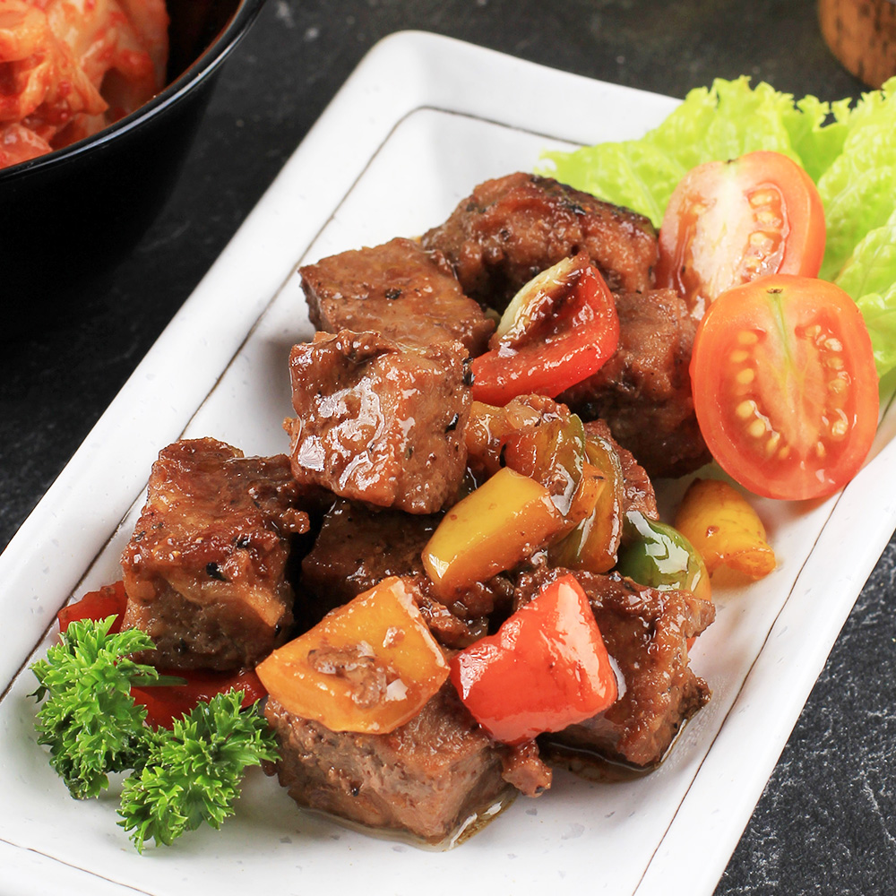 맛집대령 국내산 냉장 찹스테이크 300g 설도 앞다리 소스1봉 포함 스킨진공포장 - 상세 이미지 5