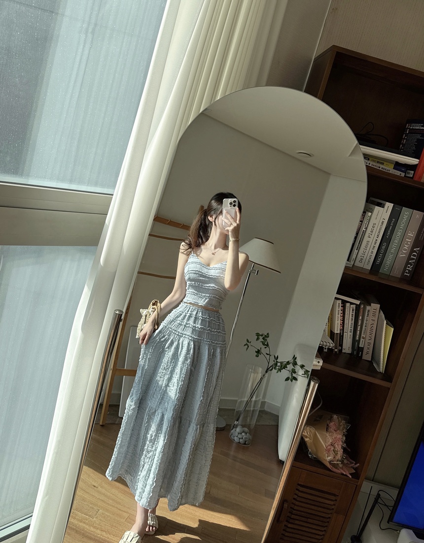 [신상💛롱ver*/숏ver*]동남아 휴양지 캡내장 프릴 나시 투피스 세트 상세 이미지 37