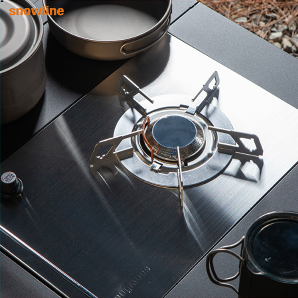 스노우라인 액출 플레이트 스토브 2 IGT 결합 캠핑 버너