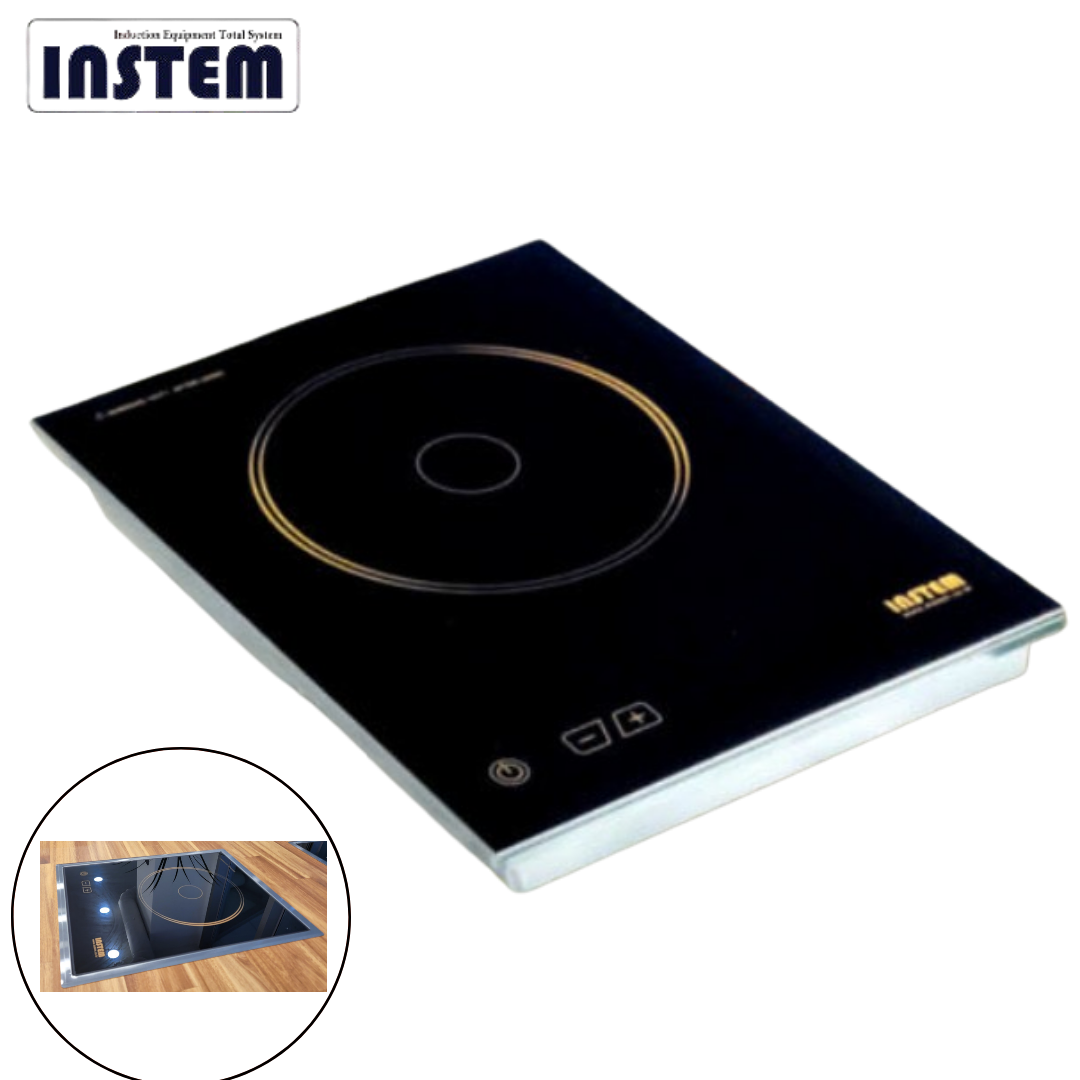 인스템 ISB018 업소용 인덕션 빌트인 1구 샤브 식탁용 매립형 전기레인지 테이블