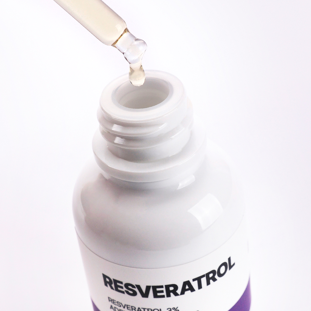 [바액] [고기능] 레스베라트롤 앰플 [30ml] 레스베라트롤3% 아데노신 1,000ppm 페룰릭애씨드(페룰산) 1% 항산화 피부보호 윤기