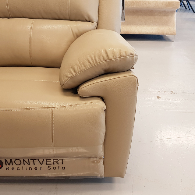 스코나 생트마리 이태리 천연 면피가죽 리클라이너 소파 스툴미포함, 진네이비머드, 3인용