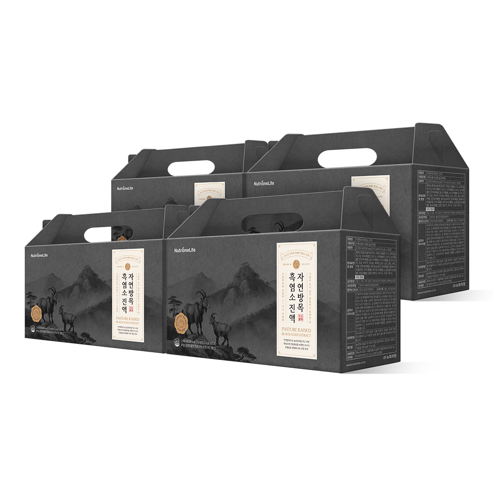 뉴트리원 자연방목 흑염소 진액 엑기스 즙 70ml 30포, 4개
