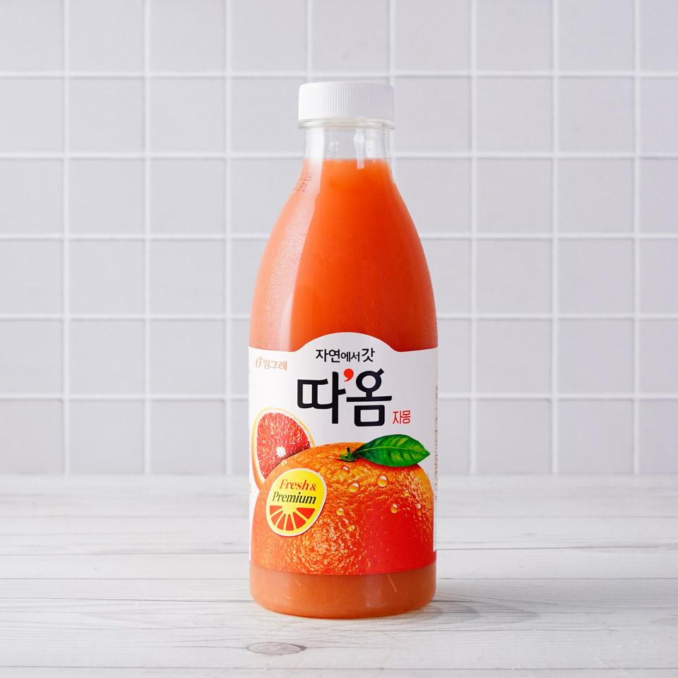 메가마트 빙그레 따옴 자몽 주스 730ml - 상품 이미지