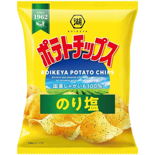 코이케야 포테토칩 노리시오맛 55g 일본 과자 감자칩 - 메인 이미지