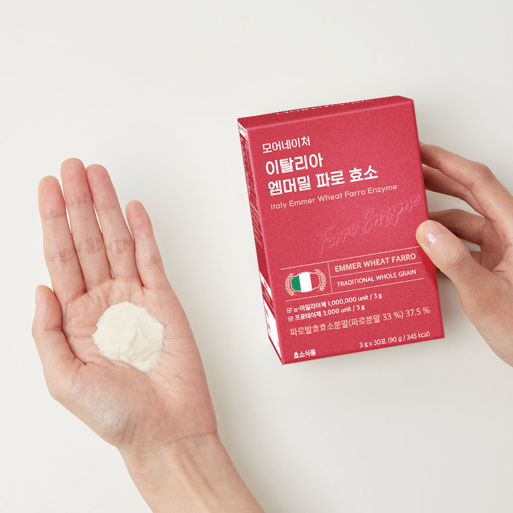 모어네이처 파로 효소 엠머밀 이탈리아 100만 고역가 곡물 발효 30포, 1개 - 상세 이미지 3