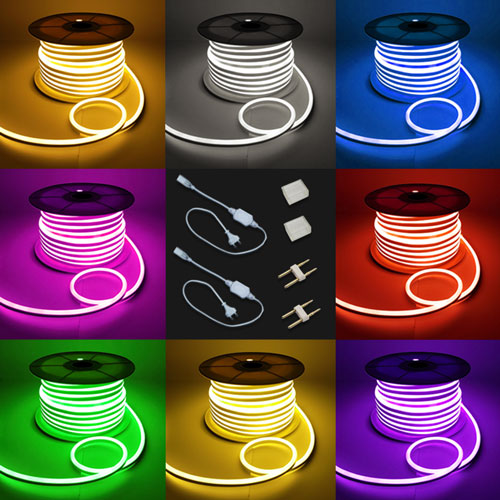 선세이브 LED바 네온플렉스 7W 전구색 50m 논네온 줄조명 스트립 플렉시블 인테리어조명