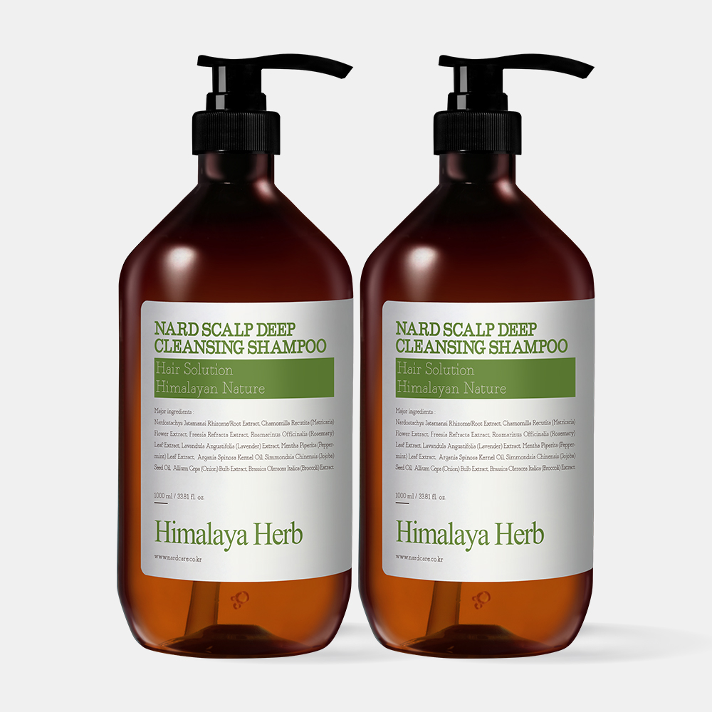 [2개] 나드 두피 비듬 딥클렌징 가려움 케어 샴푸 1000ml