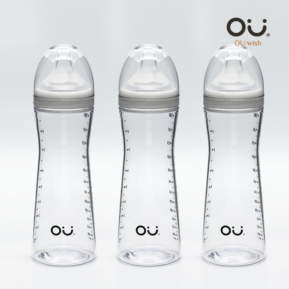 오유위시 PA 젖병(젖꼭지 포함) 260ml, 3개 - 메인 이미지