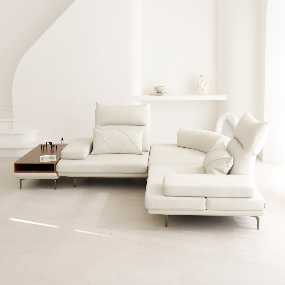 신소재 실리콘 비건 가죽 방수 내구성에 강한 스윙 에르멧쇼파 (3인 4인 6인-가로/코너)