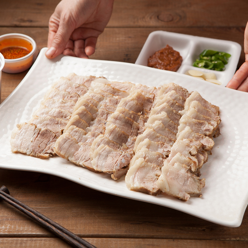 한돈 삼겹살 보쌈 수육용 냉장, 500g, 2개