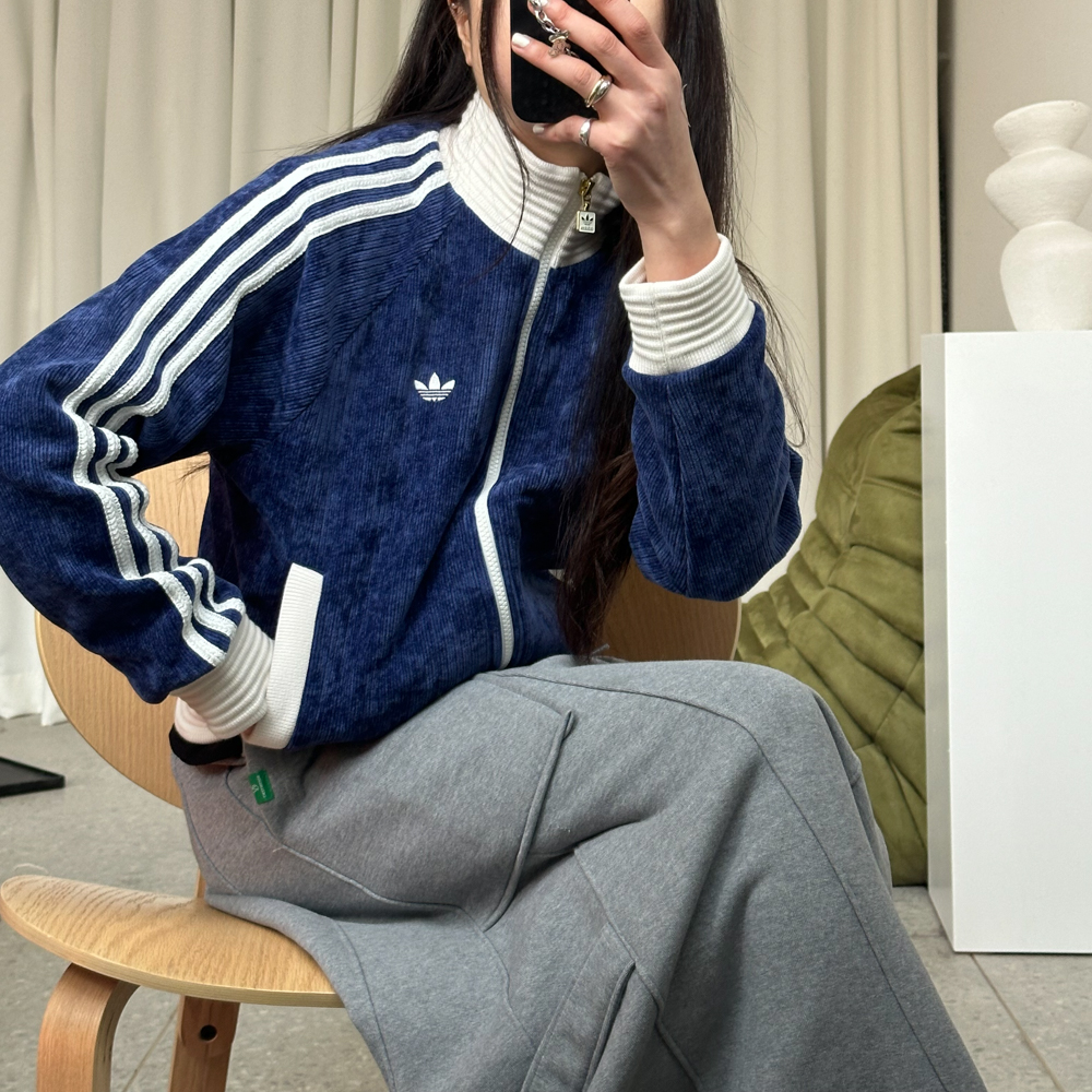 아디다스 아디컬러 레트로 베켄바우어 코듀로이 트랙탑 져지 자켓