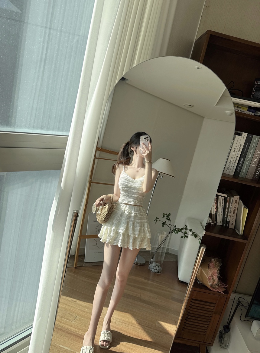 [신상💛롱ver*/숏ver*]동남아 휴양지 캡내장 프릴 나시 투피스 세트 상세 이미지 21