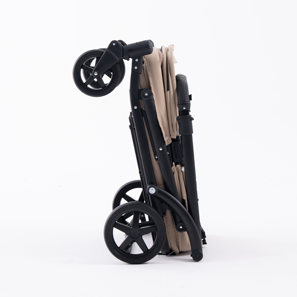 폼포라펫 클래식 웨건 웜 베이지 애견 강아지유모차 펫웨건 다견 저상형 개모차