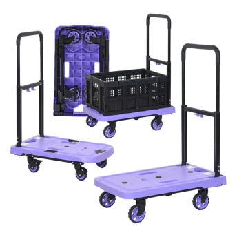 티렉스 가정용 원터치 무소음 바퀴 접이식 짐 수레 이동식 운반 대차 캠핑 구르마 구루마 끌차 밀차 핸드카 엘카 플랫폼 카트 소