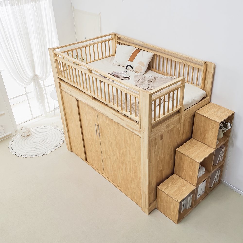 문하우스 성인 유아 어른 벙커침대 2층 벙커형 침대책상 세트