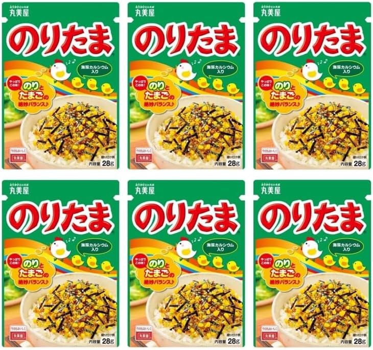 뿌려 먹는 일본 마루미야 노리타마 후리가케 25g 6봉 - 상품 이미지