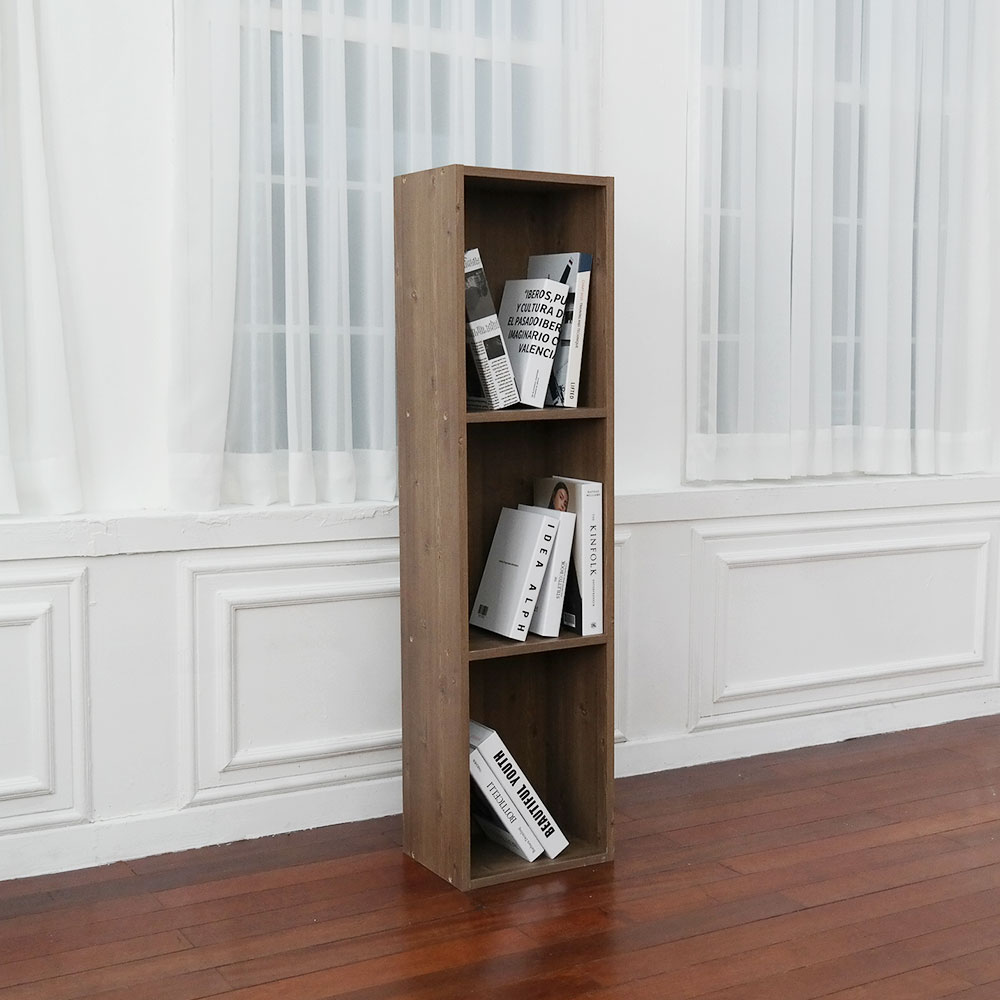 루이스 H1200 책장 300x240x1200mm, 3단, 엔틱 - 상세 이미지 4