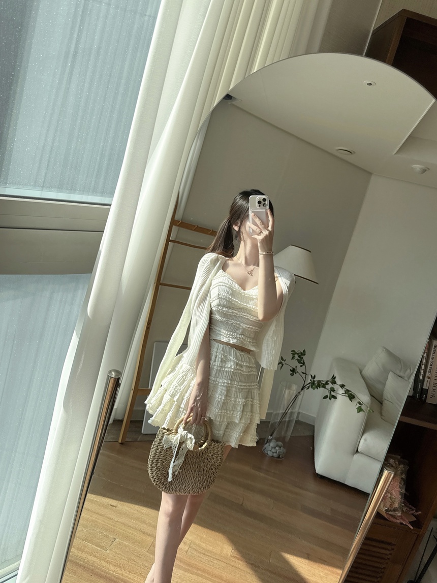 [신상💛롱ver*/숏ver*]동남아 휴양지 캡내장 프릴 나시 투피스 세트 상세 이미지 24