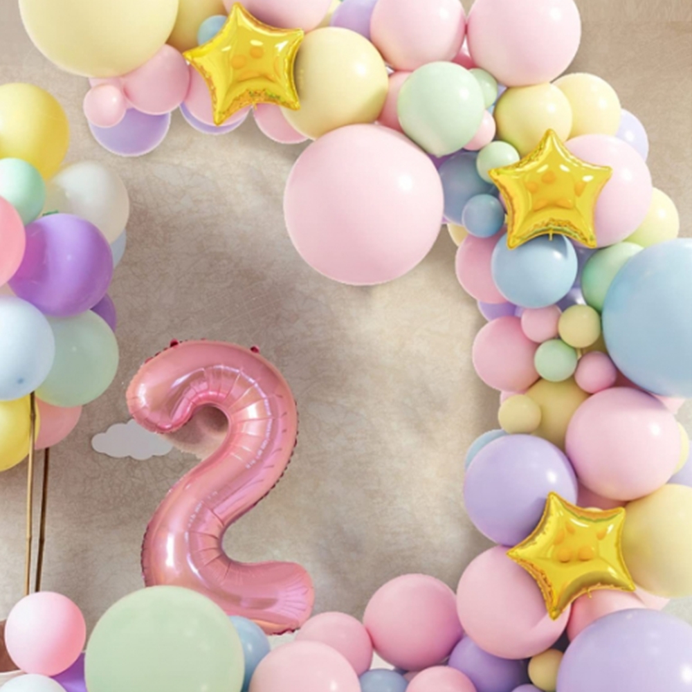 파티풍선세트 돌잔치 생일파티꾸미기 이벤트풍선 손펌프 포함 - 상품 이미지