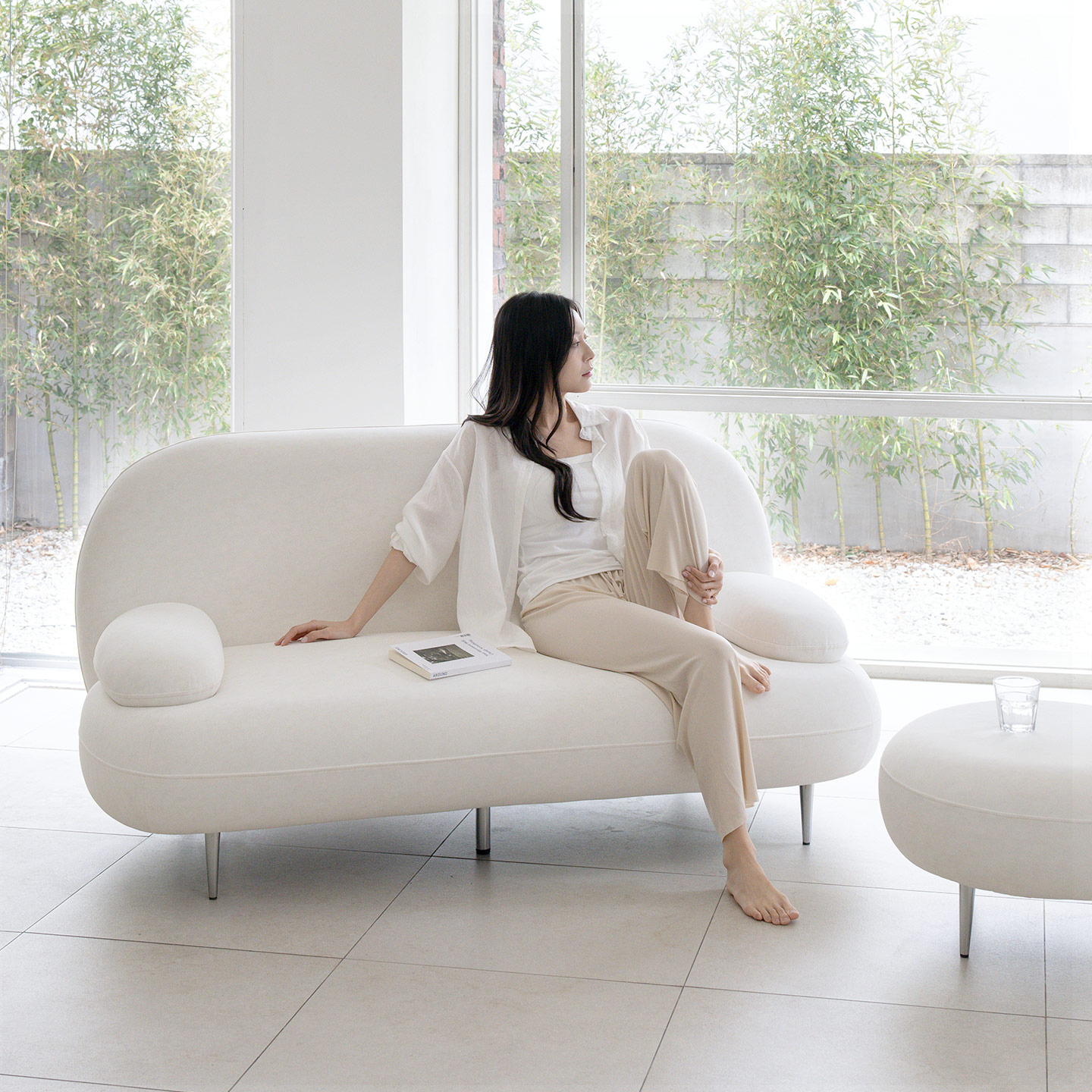 데일리리빙 까유 갤럭시 패브릭 2인용 소파