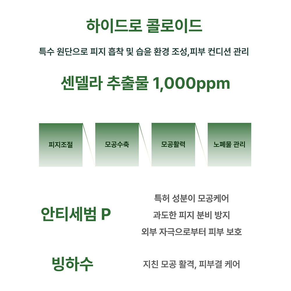 오즈케어 센델라 1000ppm 블랙헤드 코피지제거 모공 패치 5매 - 상세 이미지 4