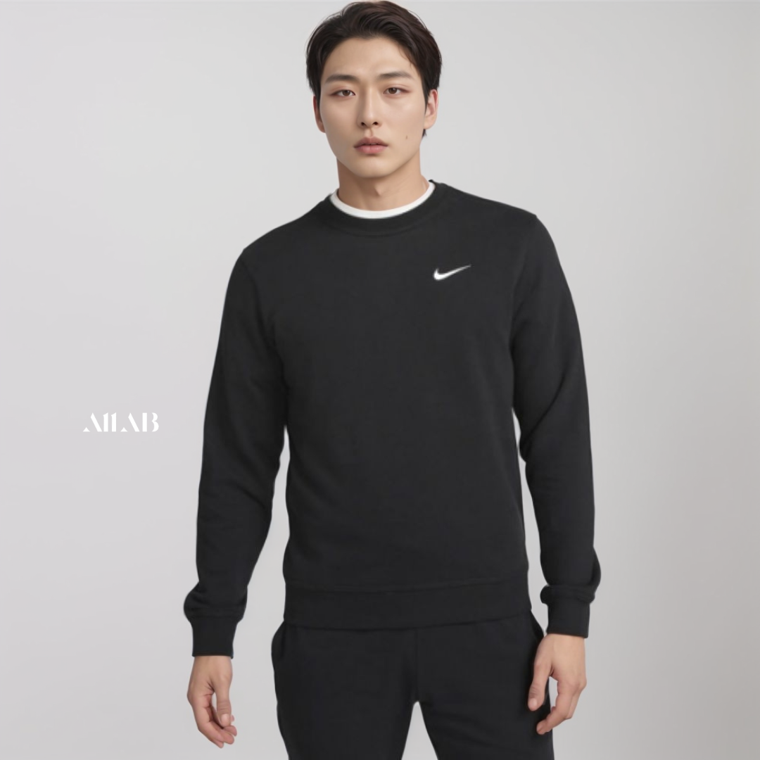 [오늘출발] 나이키 남성 클럽 프렌치 테리 크루 맨투맨 후드 티셔츠 블랙, 2XL