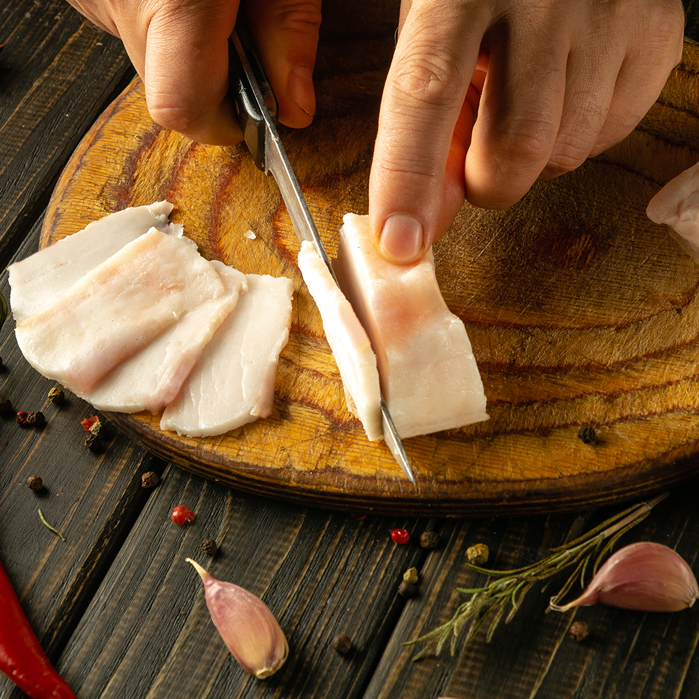 한돈 돼지 비계 덩어리 지방 돈지 기름 냉동, 500g, 6개
