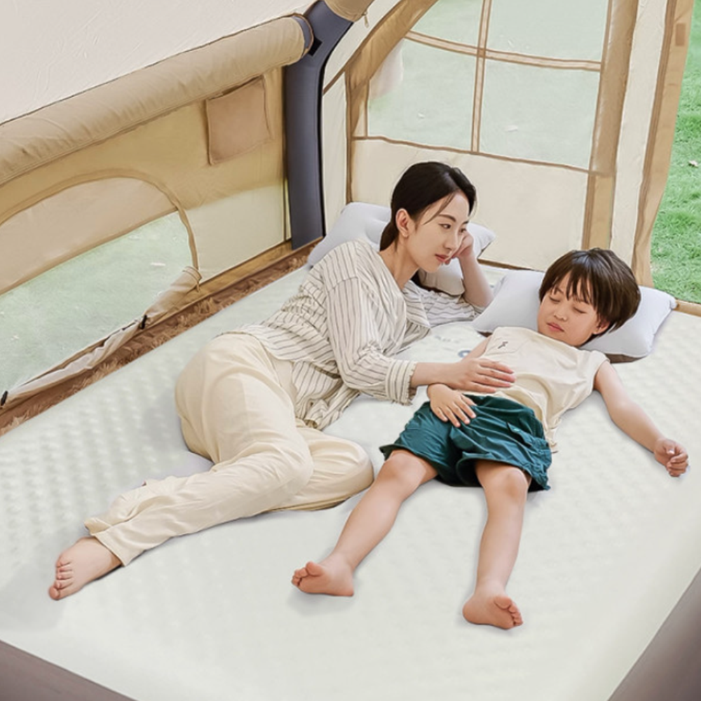 제백 에어매트 에어리스원 40cm 캠핑매트 에어건 포함 싱글 - 상세 이미지 3