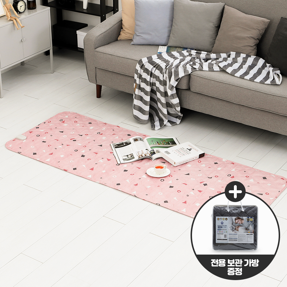곰표한일 워셔블 전기요 온열매트 캠핑 보니핑크 미니싱글