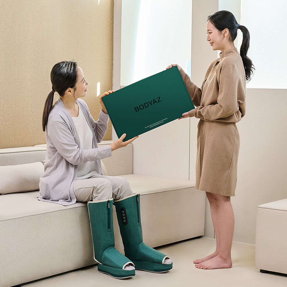 바디에이지 종아리 마사지기 다리 마사지 부츠 에어펌프 안마기 발바닥 아킬레스건 샌드베이지 이미지 8
