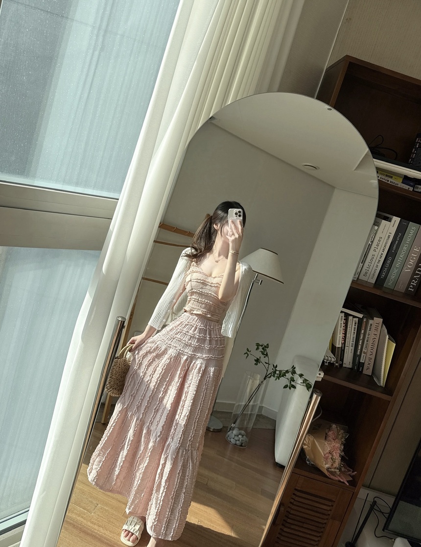 [신상💛롱ver*/숏ver*]동남아 휴양지 캡내장 프릴 나시 투피스 세트 상세 이미지 29