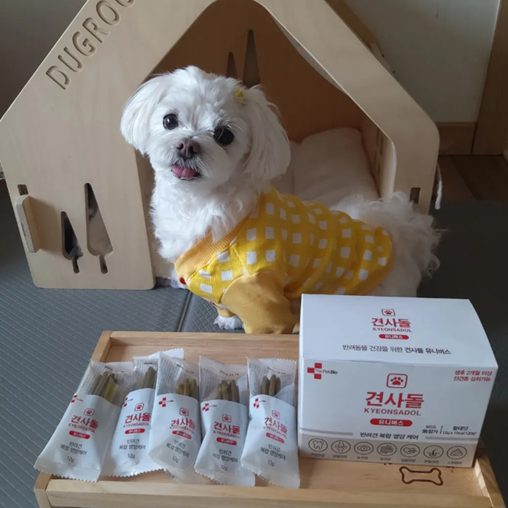 견사돌 유니버스 종합영양제 눈 관절 피부 면역 장 구강 심장 개별포장 12g x 30포 제품 이미지
