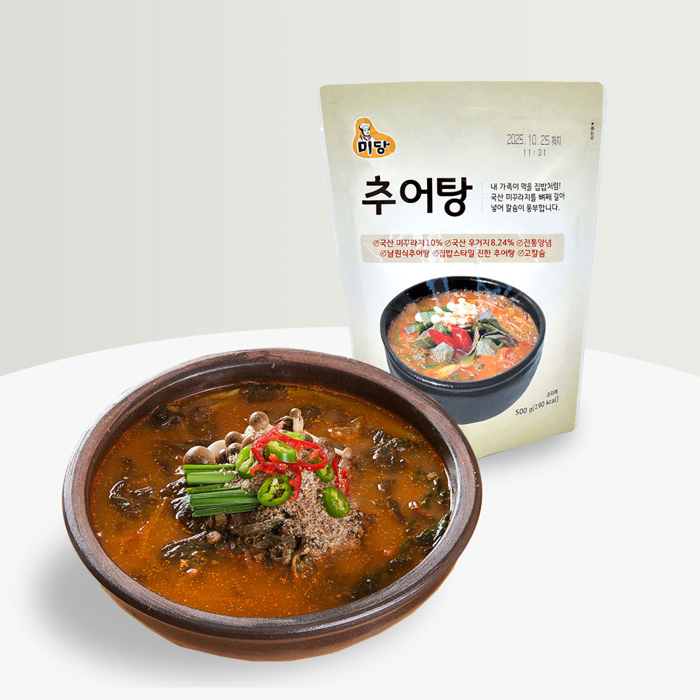 미당 추어탕 500g 실온 간편 보양식 해장국 국밥 3개 - 메인 이미지