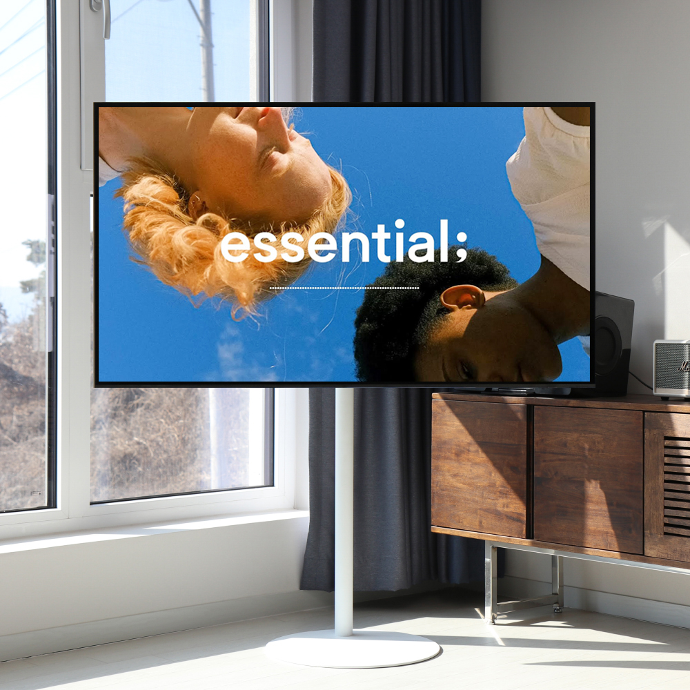 티비거치대 이젤형 139cm(55인치) 127cm(50인치) TV스탠드 400베사상하숏바디