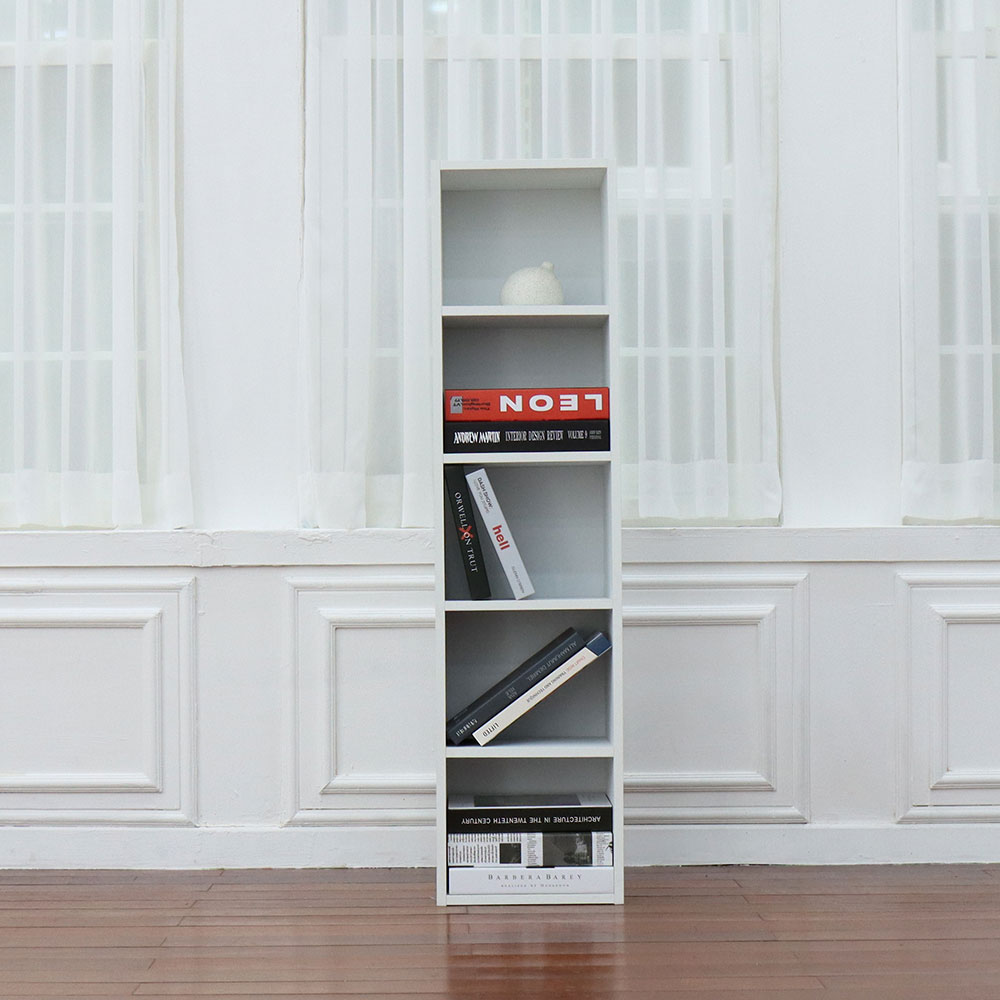 루이스 H1200 책장 300x240x1200mm, 5단, 화이트 - 상세 이미지 3
