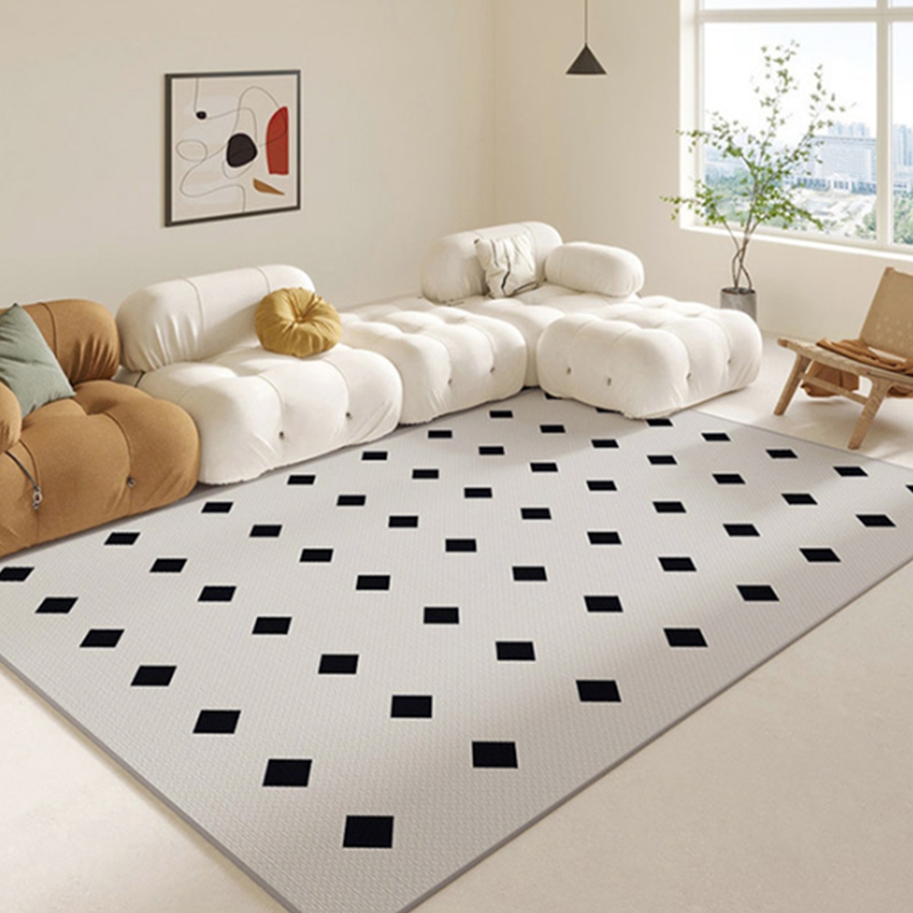 모던 사계절러그 예쁜 거실 침실 카페트 사각 단모 바닥깔개