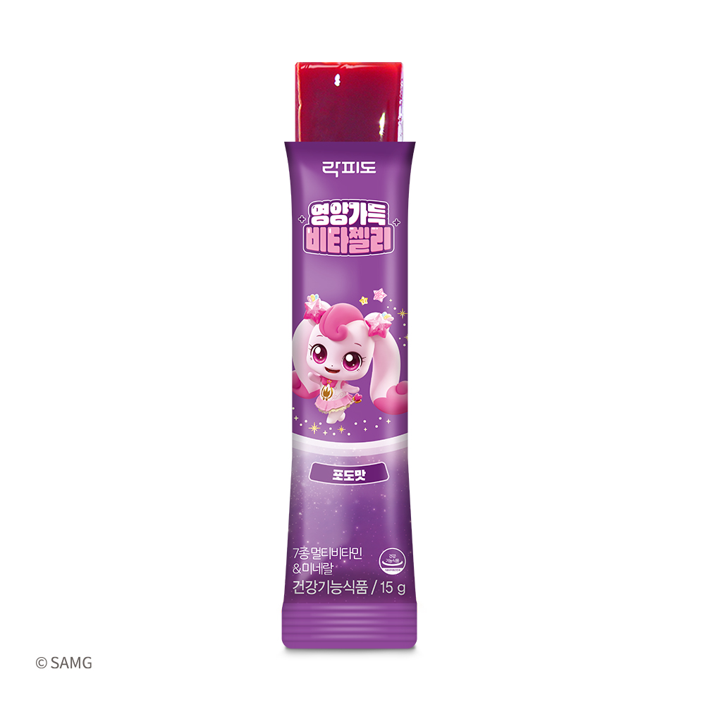 락피도 캐치티니핑 하츄핑 영양가득 비타젤리 / 7종 멀티비타민 & 미네랄 15포, 2개 이미지 3