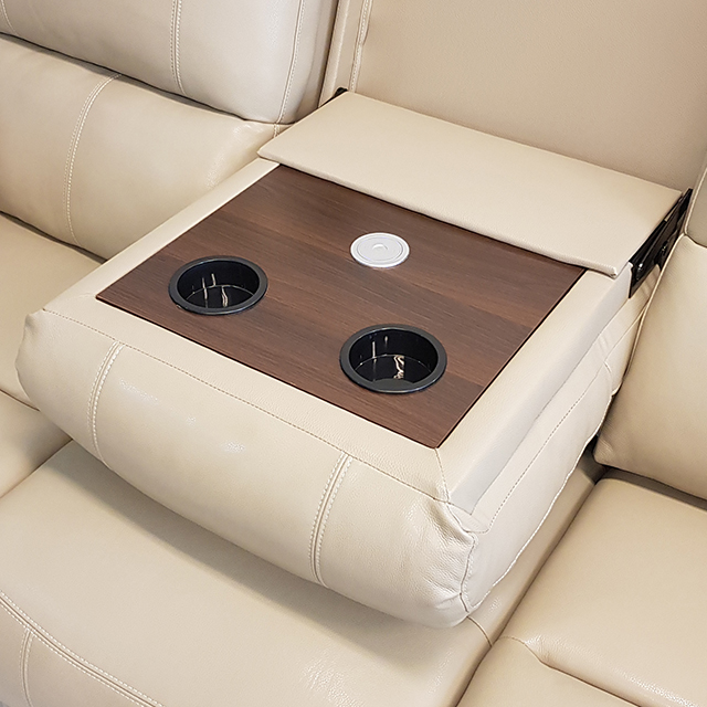 스코나 생트마리 이태리 천연 면피가죽 리클라이너 소파 스툴미포함, 진네이비머드, 3인용