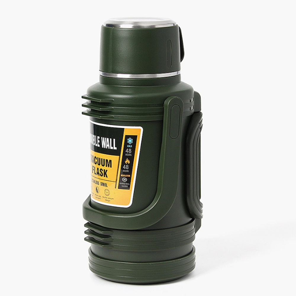 아웃도어 대용량보온병 캠핑 헬스물통 스텐 차망분리 1.8L