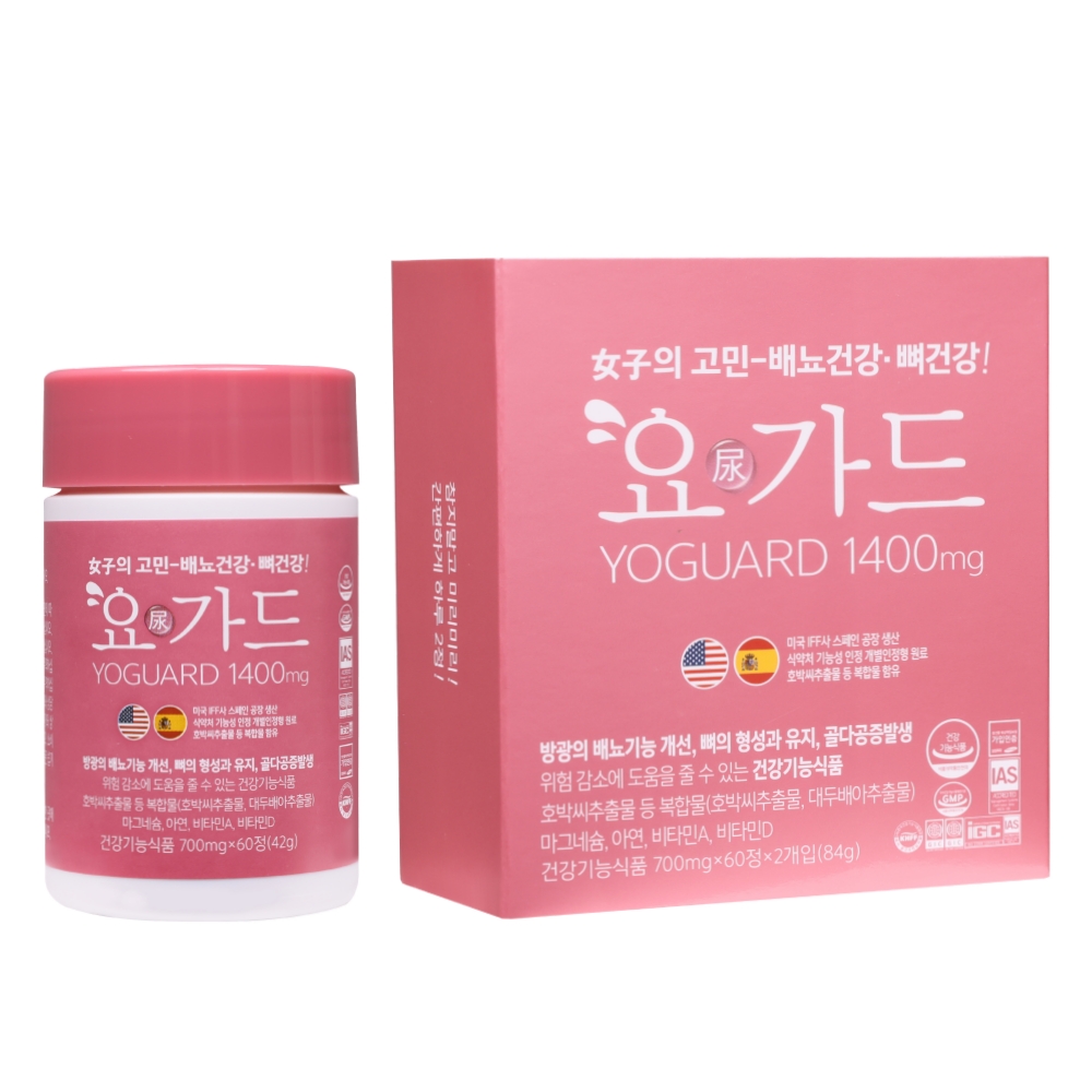 배뇨건강 뼈건강 박원숙 요가드 4개월분 4병 방광 호박씨추출물 갱년기여성 요로건강 - 상세 이미지 4