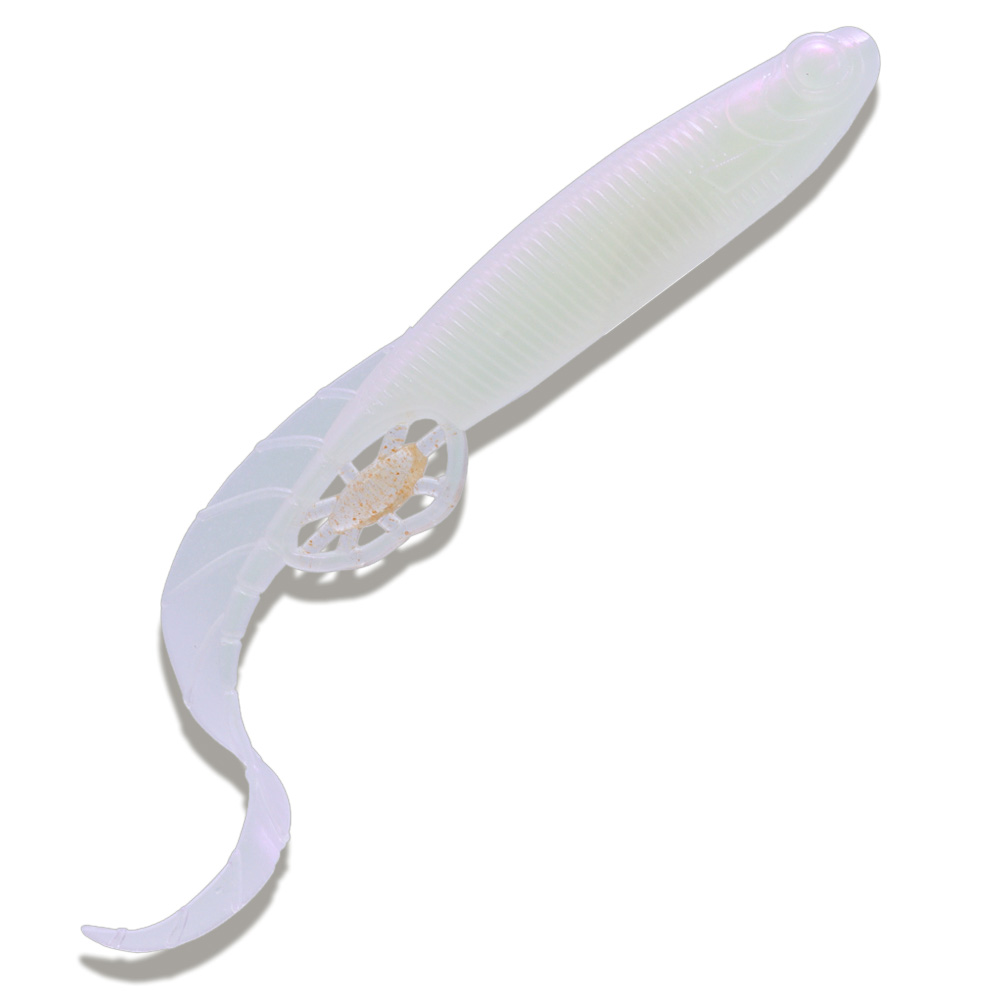 캣츠크로우 모비딕테일 광어다운샷웜 광어웜 광따 029 화이트 퍼플, 12.7cm(5인치) - 상세 이미지 3