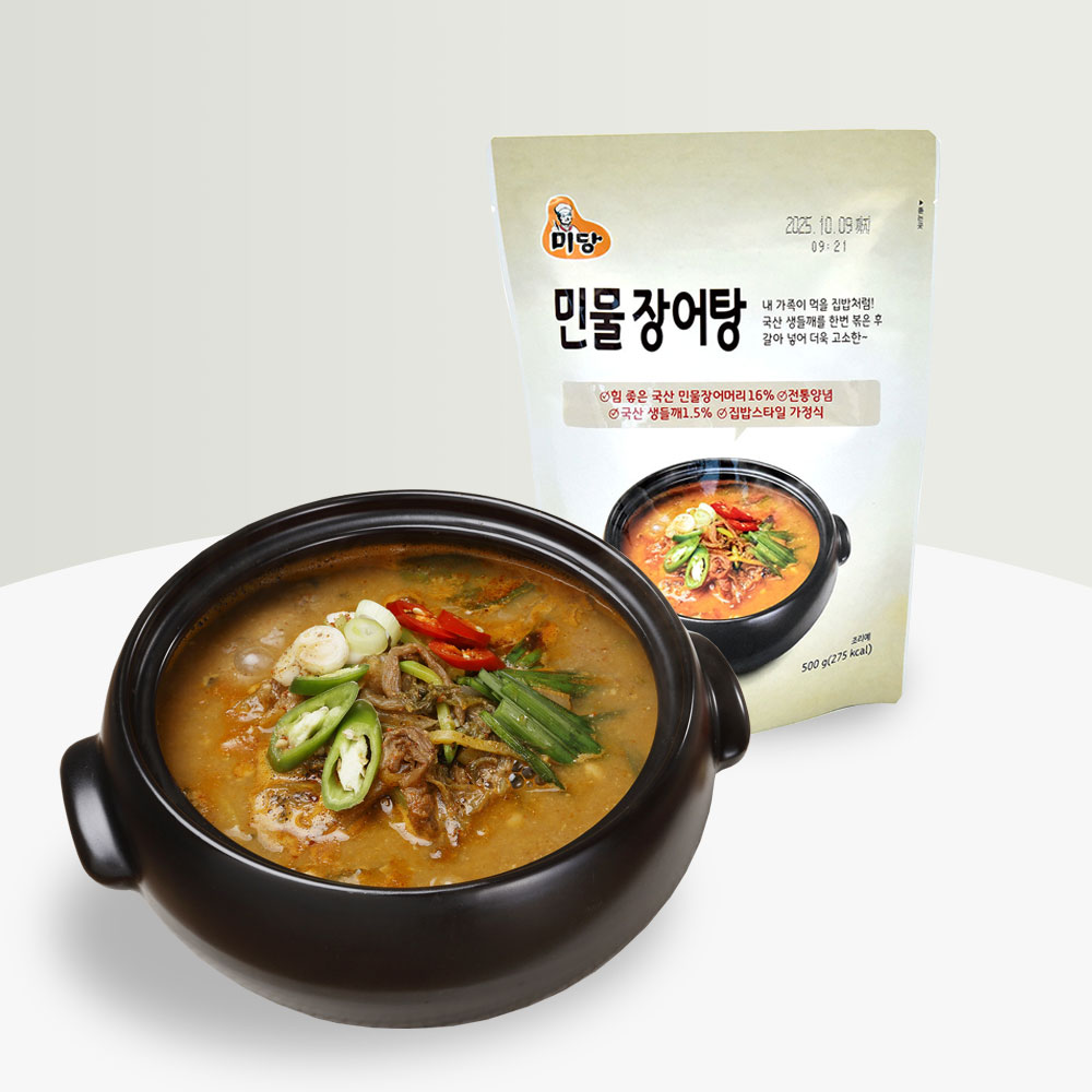 미당 민물 장어탕 500g 실온 몸보신 보양식 국내산 3개 - 메인 이미지