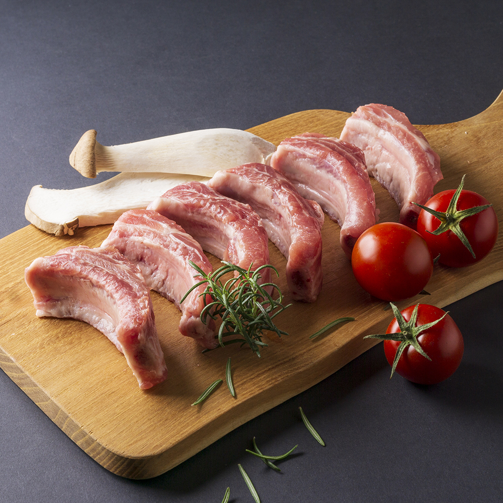 한돈 등갈비 구이 찜용 쪽갈비 냉장, 500g, 2개