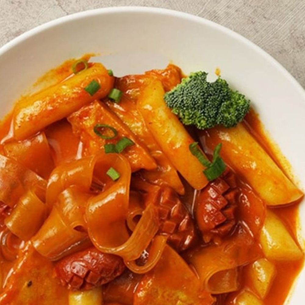 순한 맛 밀키트 사계절 밀떡 로제 떡볶이 2인분 분말 소스 : 꿈꾸는윌리