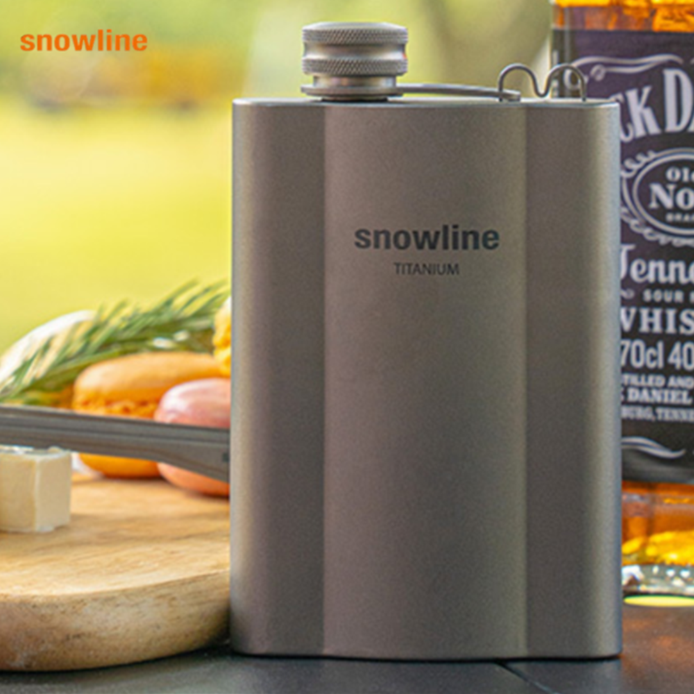 스노우라인 티타늄 힙플라스크 감성 휴대용 플라스크 캠핑 여행 휴대용 술병