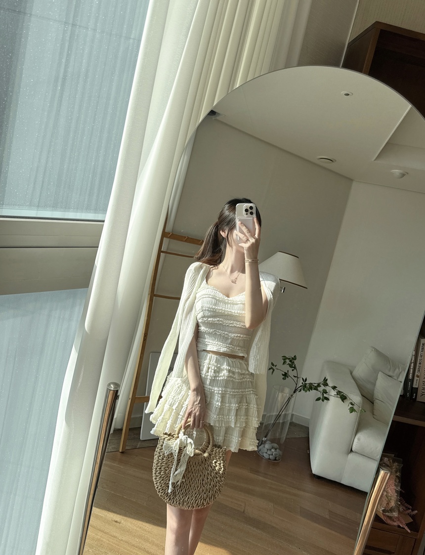 [신상💛롱ver*/숏ver*]동남아 휴양지 캡내장 프릴 나시 투피스 세트 상세 이미지 23