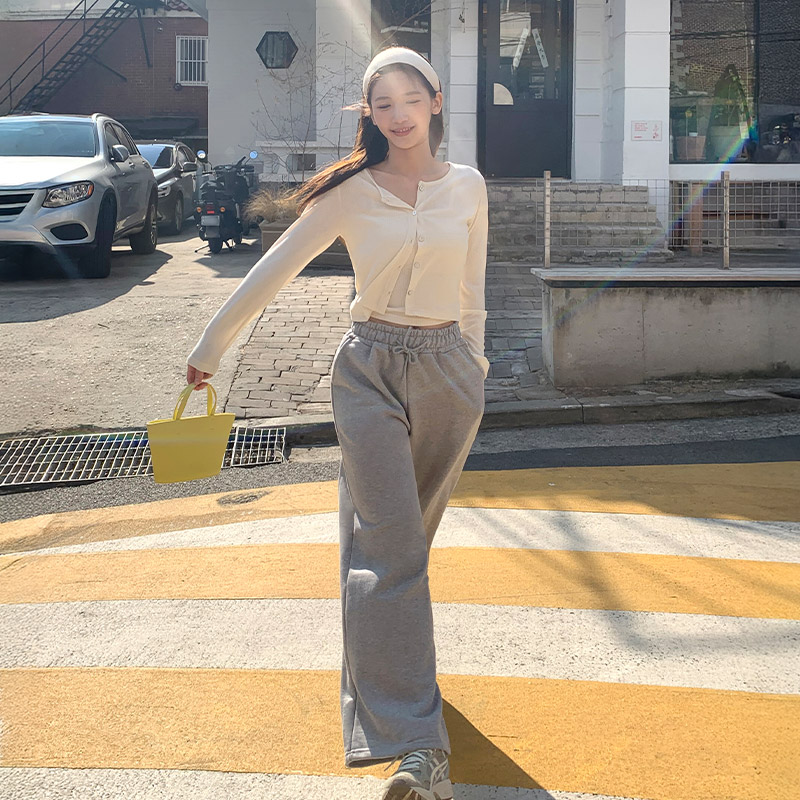 렌버 스트링 밴딩 와이드 트레이닝 팬츠 ps5070 - 상세 이미지 2