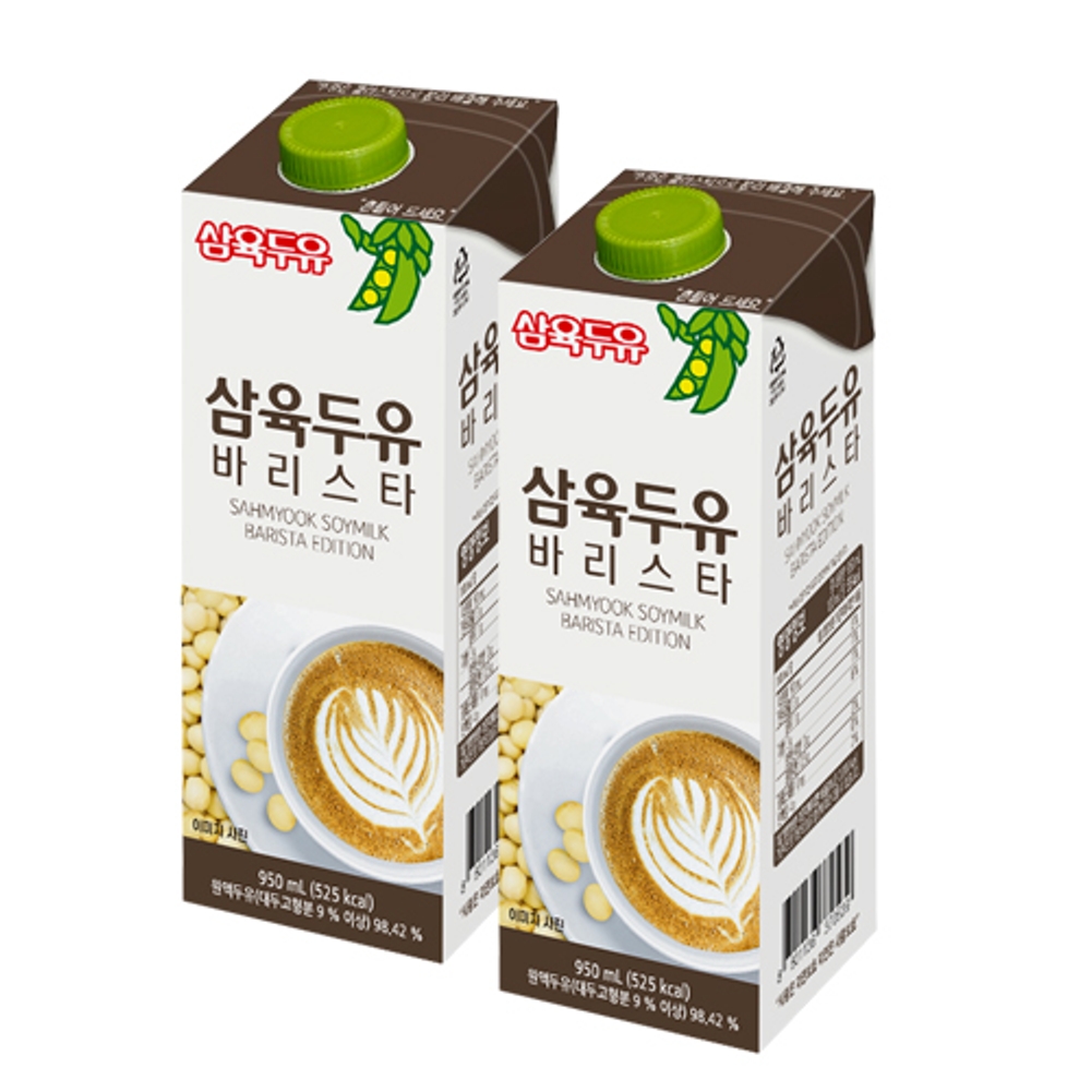 삼육두유 바리스타 두유 950ml×12팩 진하고 고소한맛 : 마인유통