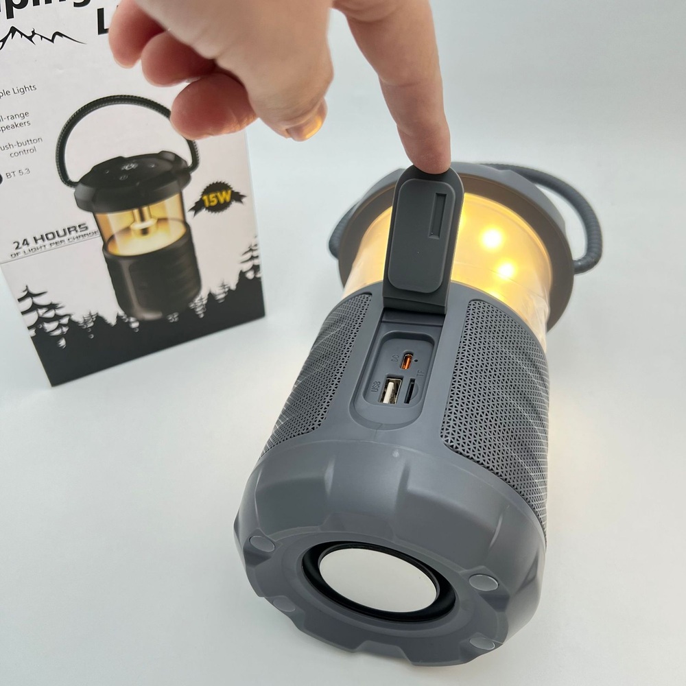 스마트 올인원 캠핑 조명 & 블루투스스피커 캠핑용품 - 상세 이미지 4